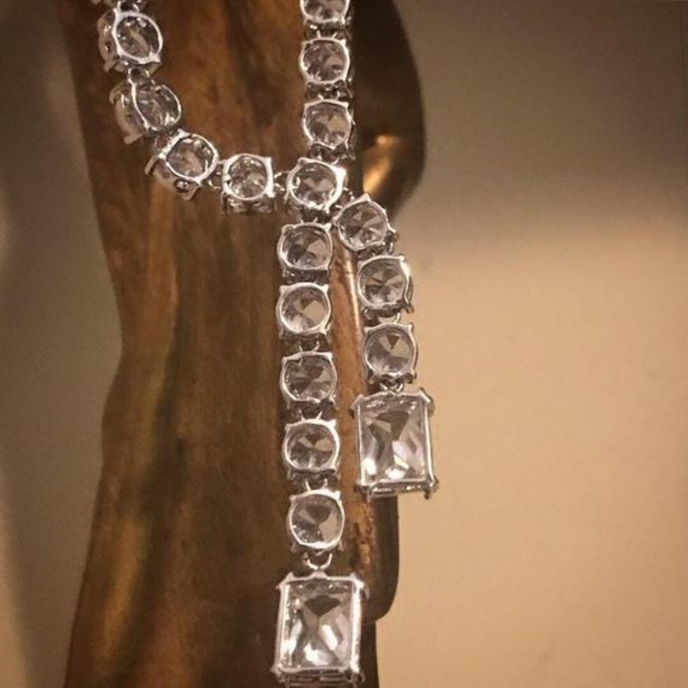 EXQUISITE 925 TENNIS NECKLACE - Picture 3 of 3